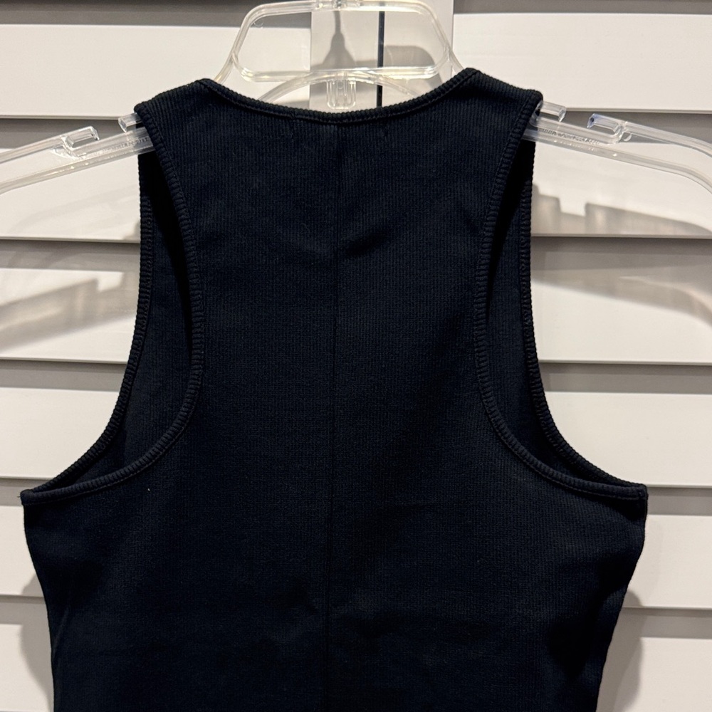Forever 21 Black ribbed sleeveless Midi Dress - Picture 8 of 8